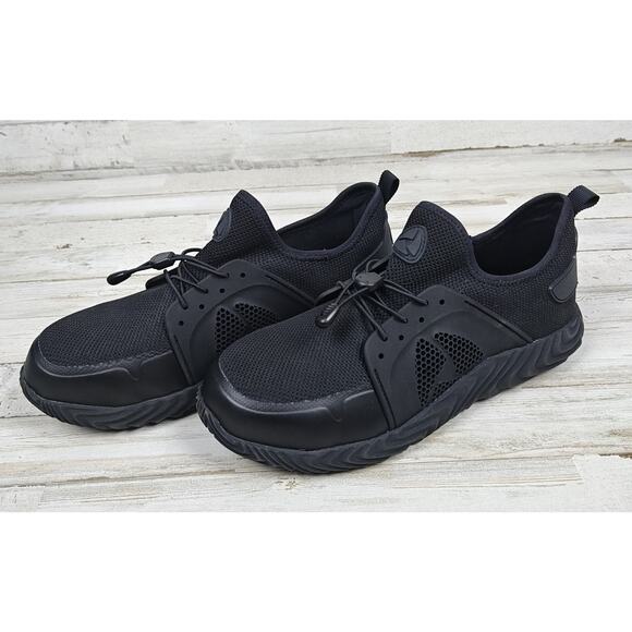 The Invincible Shoe Women/Men Defender 2.0 Steel Toe Shoe Black Size USW 7.5/M 6 - Picture 2 of 9